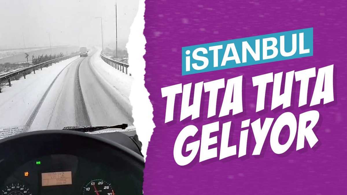 İstanbul’da beklenen kar yağışı başladı