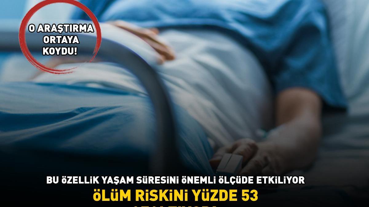 ÖLÜM RİSKİNİ YÜZDE 53 AZALTIYOR! O araştırma ortaya koydu! Bu özellik yaşam süresini önemli ölçüde etkiliyor